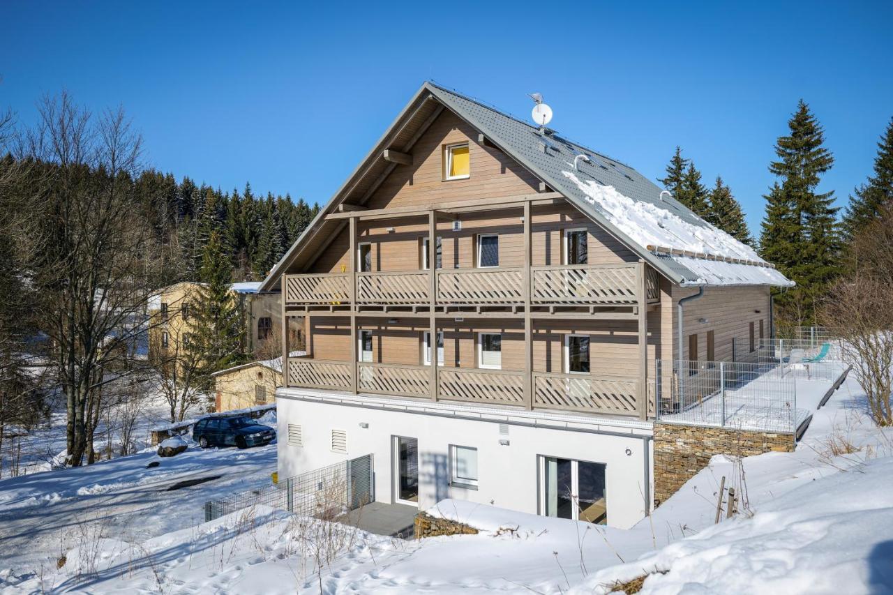 Krusnohorske Strane Apartment Loučná pod Klínovcem Bagian luar foto